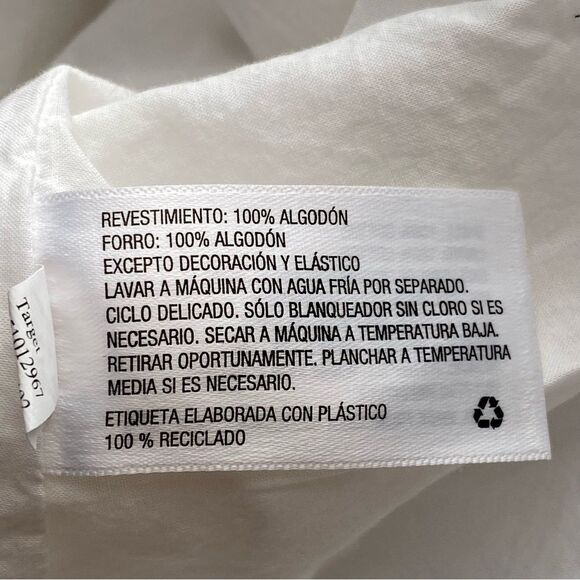 LoveShackFancy x Target White Talulah Pintuck Yoke Lace Dress Size Large - Picture 13 of 16